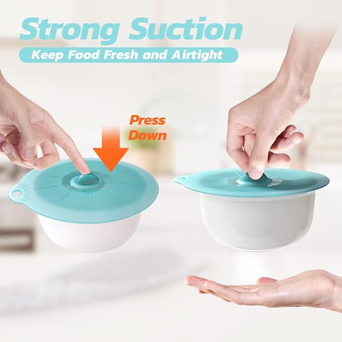 Microwave Mat & Food Cover Cover for Splatter Guard Silicone Trivet Pot Holders Drying Baking Place Mat Silicone Bowl Covers BPA Free Suction Lids Microwave Cover