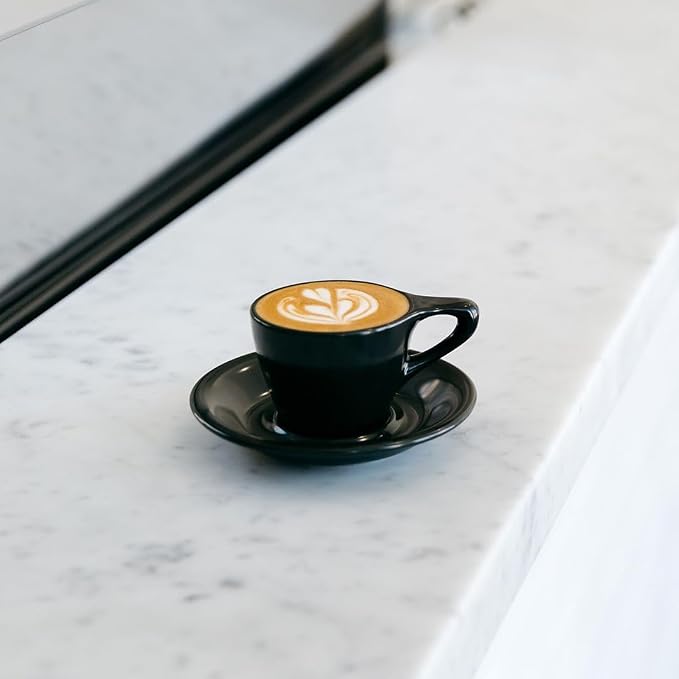 notNeutral LINO Porcelain Cup & Saucer (Espresso, Black, 2)