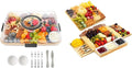 Charcuterie Board with Lid and Double-Drawer Charcuterie Board Set