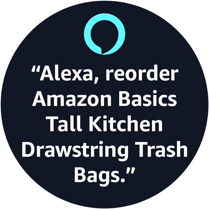 Amazon Basics Tall Kitchen Drawstring Trash Bags, Sturdy, 13 Gallon, Unscented, 200 Count