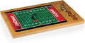 PICNIC TIME NCAA Icon Glass Top Cutting Board & Knife Set, Cheese Boards Charcuterie Boards, Serving Platter, (Parawood & Bamboo)