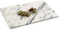 White Marble Cutting Board, 12x20 Inch Marble Pastry Board With Non-Slip Feet For Cheese, Charcuterie, Dough, Chocolate, Dessert, Pack Of 1 Piece