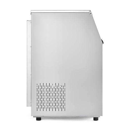 VEVOR Commercial Ice Maker Machine, 160lbs/24H Ice Maker Machine with 66lbs Storage Capacity, 80 Ice Cubes in 15 Minutes, LED Digital Display Freestanding Self-Cleaning for Bar Office Restaurant