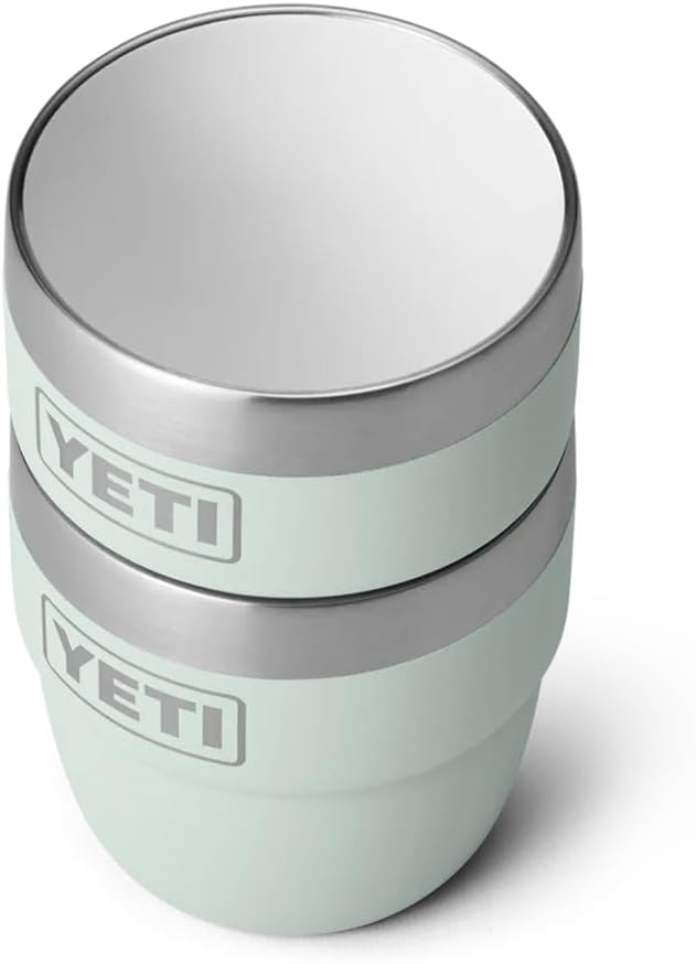 YETI Rambler 4 oz Stackable Cup, Stainless Steel, Vacuum Insulated Espresso/Coffee Cup, 2 Pack