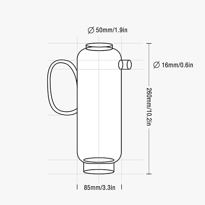 GRFIT Creative Glass Pitcher Large Capacity Cold Water Jug with Handle Large Capacity Teapot Large Capacity for Home, Restaurant, Coffee Shop Water Pitcher (Color : Clear)