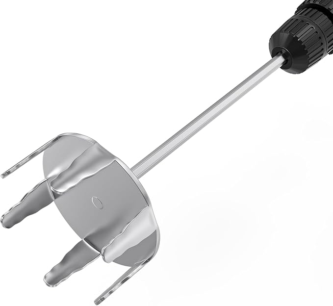 Outspark 4 Inch Stainless Steel Pork Puller Used with Standard Hand Drill