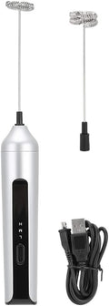 Handheld Electric Eggbeater and Milk Frother, USB Charging, Three-Speed Mixer for Kitchen