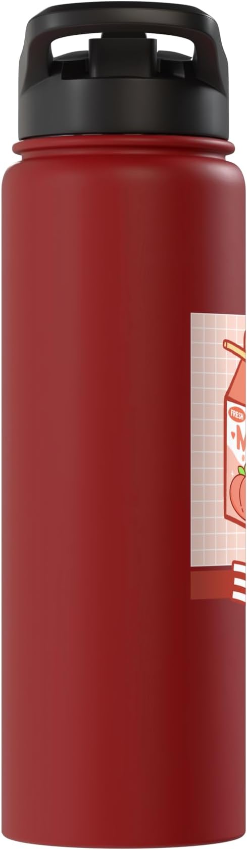 Cute Funny 90s Japanese Kawaii Aesthetic Peach Milk Stainless Steel Insulated Water Bottle