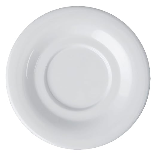 G.E.T. SU-3-DW Saucer For Coffee Cups and Mugs B-105, BC-70, 5.5", Diamond White (Set of 12)
