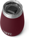 YETI Rambler 10 oz Wine Tumbler, Vacuum Insulated, Stainless Steel with MagSlider Lid, Wild Vine Red