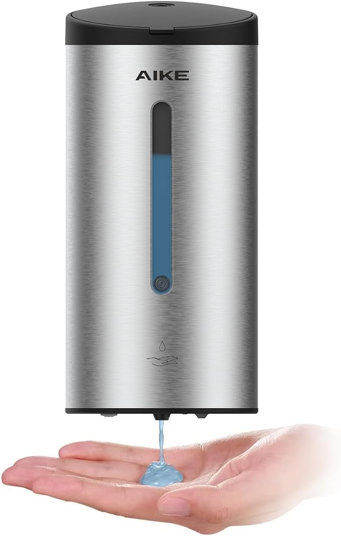 AIKE Wall Mount Automatic Soap Dispenser and Paper Towel Dispenser,Model AK1205 & AK5101