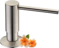 Avola Built in Sink Soap Dispenser, Spot Resist Solid Brass Deck Mounted Kitchen Lotion or Soap Dispenser,Brushed Nickel,Kitchen Sink Soap Dispenser Refill from The Top