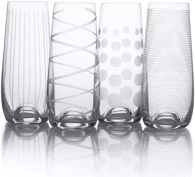 Mikasa – Cheers Stemless Flute – Clear, Set of 4