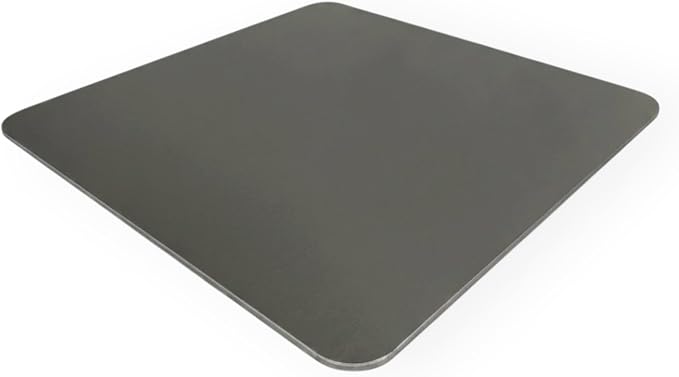ThermiChef 15.7"x15.7" Pizza Steel, 1/4" Thick, 16.8 lbs - Cooking Steel for Oven & Grill - Made in USA