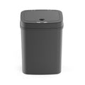 Touchless Motion Sensor Trash Can with Sealing Lid Automatic Soft Close Silent Bathroom Kitchen Office Waste Bin Narrow Rectangular ABS Hands Free Smart Home Garbage Container (Black)