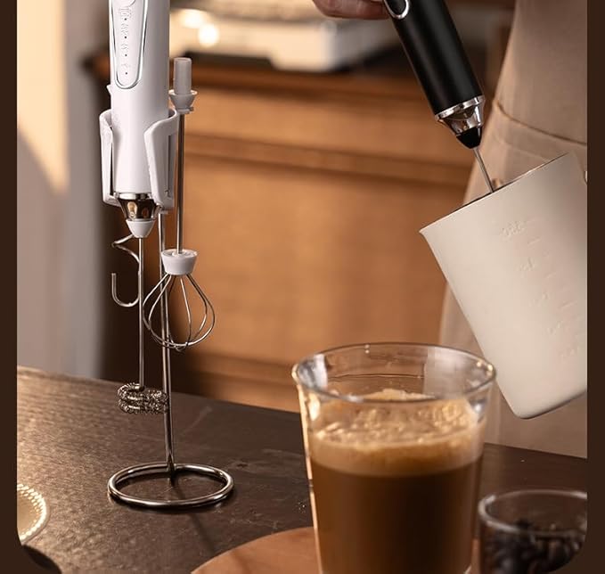Electric Milk Frother, Coffee Frother, Household Cream Mixer, Handheld Small Stirrer, Wireless Egg Beater