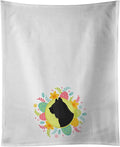 Caroline's Treasures WDK3244WTKT Skye Terrier Easter White Kitchen Towel Set of 2 Dish Towels, White Decorative Bathroom Hand Towel for Hand, Face, Hair, Yoga, Tea, Dishcloth, 19 X 25, White