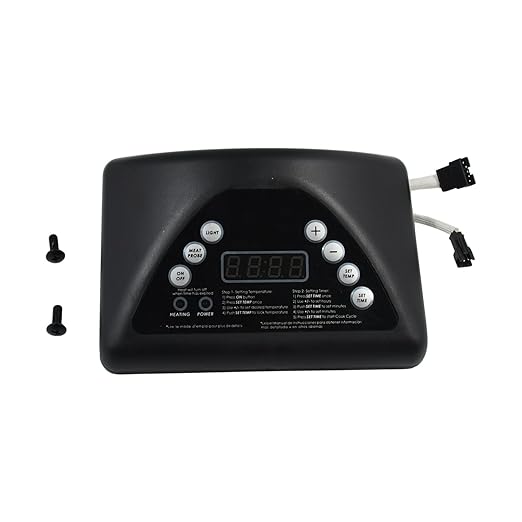 Digital Control Panel Replacement Parts 9907100001 Compatible with Masterbuilt Electric Smoker 20070311 20070411 20072614 20071011 20072514 20072618 for Outdoor Barbecue Cooking Systems