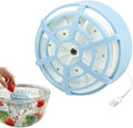 2-in-1 Fruit and Vegetable Washing Machine, 2026 Upgraded Upgraded Fruit Cleaner Device Waterproof, for Berries & Meat, with Titanium Electrolysis Purification for Home Kitchen (Blue)