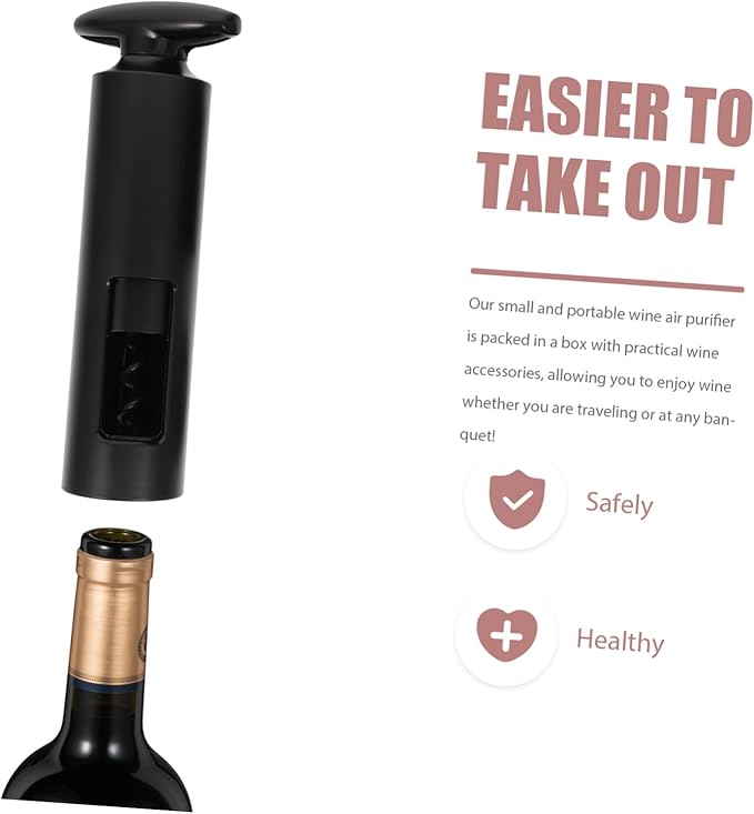 Rotary Wine Opener Set Vacuum Wine Stoppers and Pourer for Enthusiasts Professional Grade Tools for Home and Parties