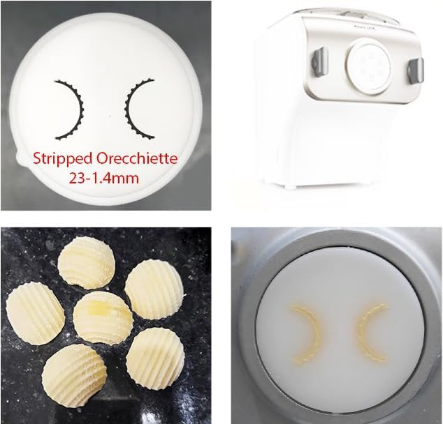 Orecchiette Pasta Noodles Shape Disc Fit For Philips Automatic Pasta & Noodle Maker, Disc Compatible With Philips Pasta Maker Attachment Kitchen Appliance Maker Accessory (23x1.4mm)