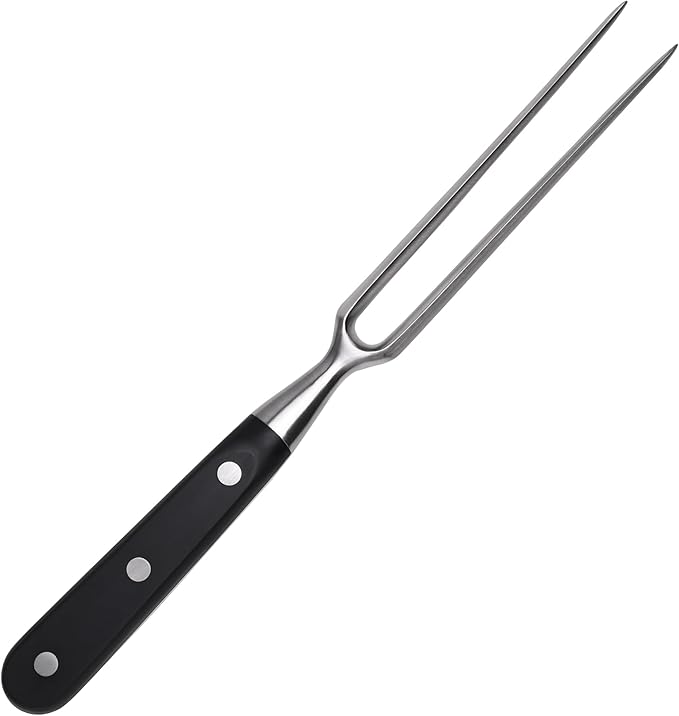 linoroso Meat Carving Fork 12.5 inch, Razor Sharp Carving Fork Barbecue Fork BBQ Tools Meat Forks Stainless Steel