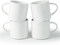 famiware Nebula 4 Pieces Coffee Mug, 14 oz Catering Mugs with Handle for Coffee, Tea, Cocoa, Milk, White with Colorful Speckles