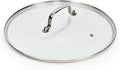 13 IN Glass Lid with Stainless Steel Handle for Frying Pan, Tempered Replacement Cover Compatible for Skillets, Wok, Round Cast Iron, Cast Aluminium, Stainless Steel Pans & Pots (317mm-332mm)
