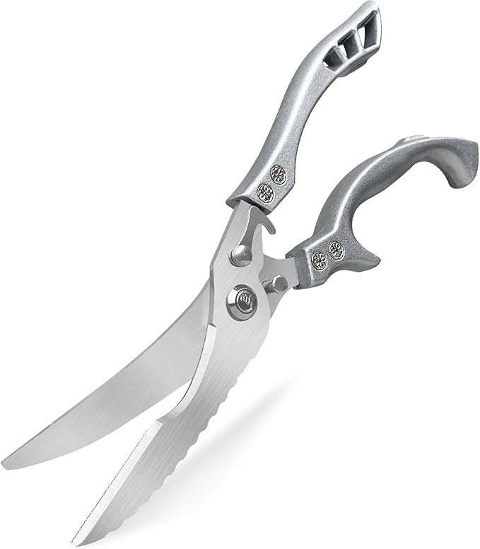 Kitchen Scissors, Poultry Shears Heavy Duty, Heavy Duty Poultry Shears, Stainless Steel Poultry Scissors for Turkey, Chicken, Thanksgiving, Christmas Day