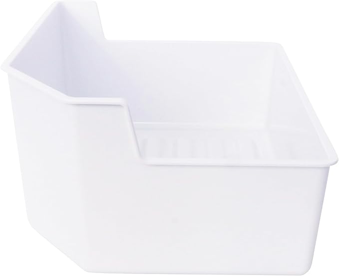 Kitchen Basics 101 240385201 Ice Cube Bucket Container Tray Storage Bin Compatible with Frigidaire Kenmore Electrolux 7240385201 AP2116228 891419, AH430380, EA430380, PS430380 (Refrigerator, Bin ONLY)
