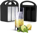 LEMONSODA Collins Ice Cubic Mold Maker - 6 Spears - 100% Clear - For Highball, Collins, Drinking Glasses - Gift Box | Easy-Made Cubic | Food-Grade Premium Silicone | Dishwasher-Safe