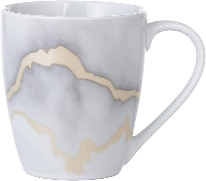 Safdie & Co. Electric Marble 16 Piece Dinnerware Set, Service for 4, Fiesta Dinnerware, home trends and home food network essentials, Porcelain dinner plates, 16" L x 12" W x 15" H