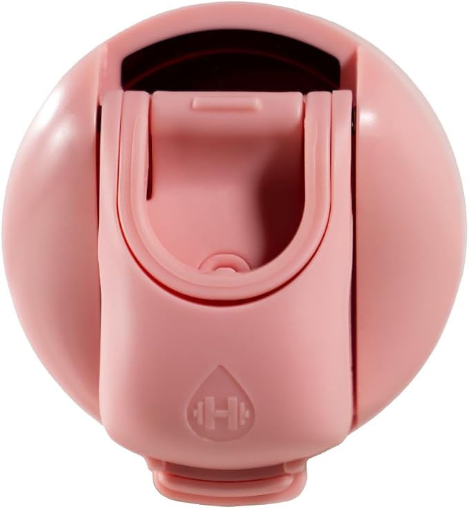 HydroJug Ease2o Water Bottle with Straw & Chug Lid, Stainless Steel, Vented Cap to Help Reduce Pressure, Water-Level Window, Cup Holder Friendly, Non-Slip Base – 24oz, Tulip