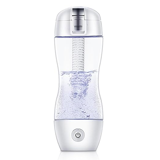 350mL Hydrogen Water Bottle, 2024 New Portable Hydrogen Water Generator,Hydrogen Rich Water Glass Health Cup with SPE and PEM Technology for Home Office Travel, Blue