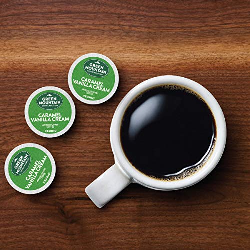 Green Mountain Coffee Roasters Caramel Vanilla Cream Coffee, Keurig Single-Serve K-Cup pods, Light Roast, 96 Count