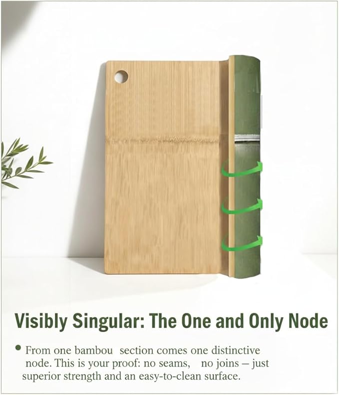 Mini Cutting Board for Small Food Prep – 11.8 x 7.3" Glue-Free One-Piece Solid Bamboo, Lightweight & Easy One-Hand Use, Perfect for Chopping Garlic, Ginger, Herbs & Serving Bread, Cheese, Charcuterie