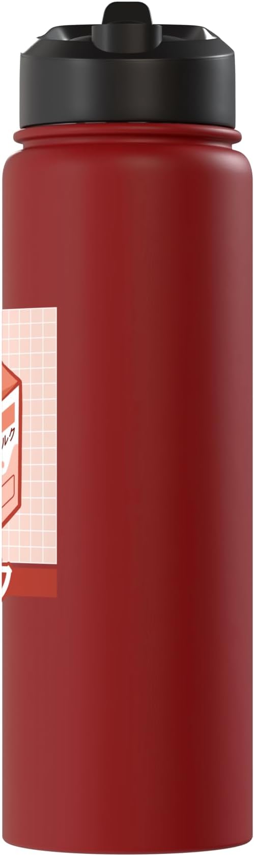 Cute Funny 90s Japanese Kawaii Aesthetic Peach Milk Stainless Steel Insulated Water Bottle