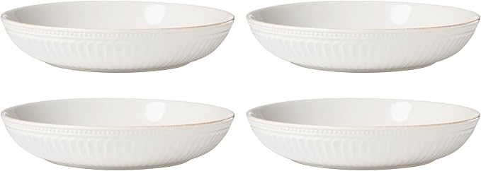 Lenox 897192 French Perle Scallop Dinner Bowls, Set of 4