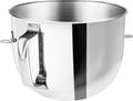 7QT Stainless Steel Mixer Bowl for KitchenAid Bowl Lift Mixer | 304 Stainless Steel, Food Grade, Dishwasher Safe, Handle Design, Large Capacity Mixing Bowl for Baking & Cooking