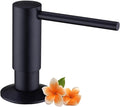 Brass Kitchen Dispenser, Matte Black Brass Pump Head Hand Soap Dispenser for Sink