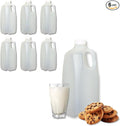Half Gallon Milk Jugs with Tamper Evident Caps – Use Half Gallon Milk Carton as Juice Jug or 64oz Plastic Bottle