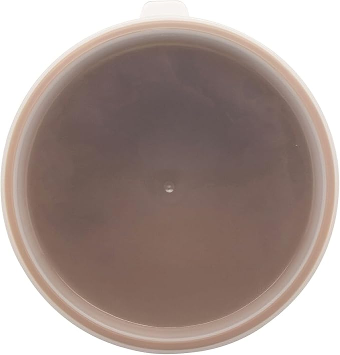 G.E.T. CR-0270-T Round Food Storage Crock w/ Lid, 2.7 Quart, Tan (Set of 12)