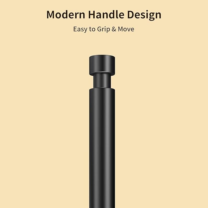 YUMORE Paper Towel Holder Countertop, Black Paper Towel Holder with Weighted Base Non Slip, Standing Paper Towel Roll Holder for Kitchen Bathroom, Stainles Steel (Matte Black)