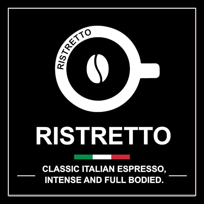 ITALIAN COFFEE FOR ESPRESSO LOVERS Italian Coffee capsules compatible with Verismo, CBTL, Caffitaly, K-fee systems (80 pods RISTRETTO blend)