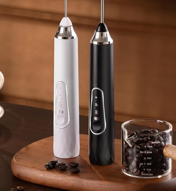 Electric Milk Frother, Coffee Frother, Household Cream Mixer, Handheld Small Stirrer, Wireless Egg Beater