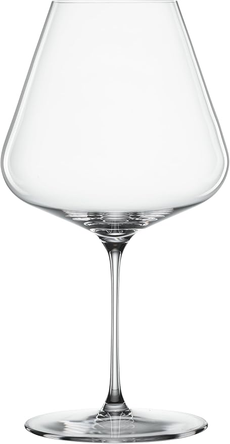 Spiegelau Definition Burgundy Wine Glasses Set of 2 – Large Bowl Red Wine Glasses for Pinot Noir & Burgundy – Lead-Free Crystal Stemware for Home Bar & Entertaining