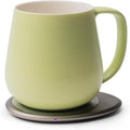 Ui+ Self-Heating Mug Set – Verde Green | 18 fl oz / 532 mL Ceramic Coffee & Tea Mug Set with Heating Pad