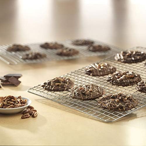 USA Pan Half Sheet Nonstick Roasting and Cooling Rack, Set of 2