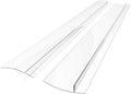 Linda’s Essentials Silicone Stove Gap Covers (2 Pack), Heat Resistant Oven Gap Filler Seals Spaces Between Stovetop and Counter, Easy to Clean Stove Side Guard (25 Inches, Clear)