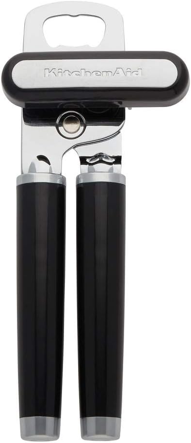 KitchenAid Classic Multifunction Can Opener/Bottle Opener, 8.34-Inch, Black & All Purpose Shears with Protective Sheath, One Size, Black